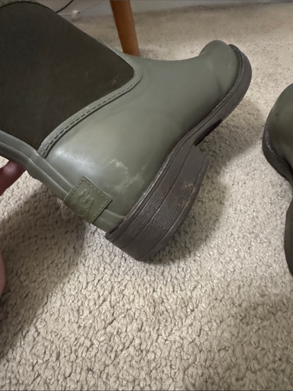 UGG Green Short Waterproof Ankle Boots - Picture 4 of 13